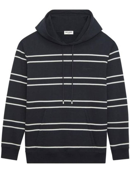 Luxury Saint Laurent Trending 2026 Stripe Hoodie Black