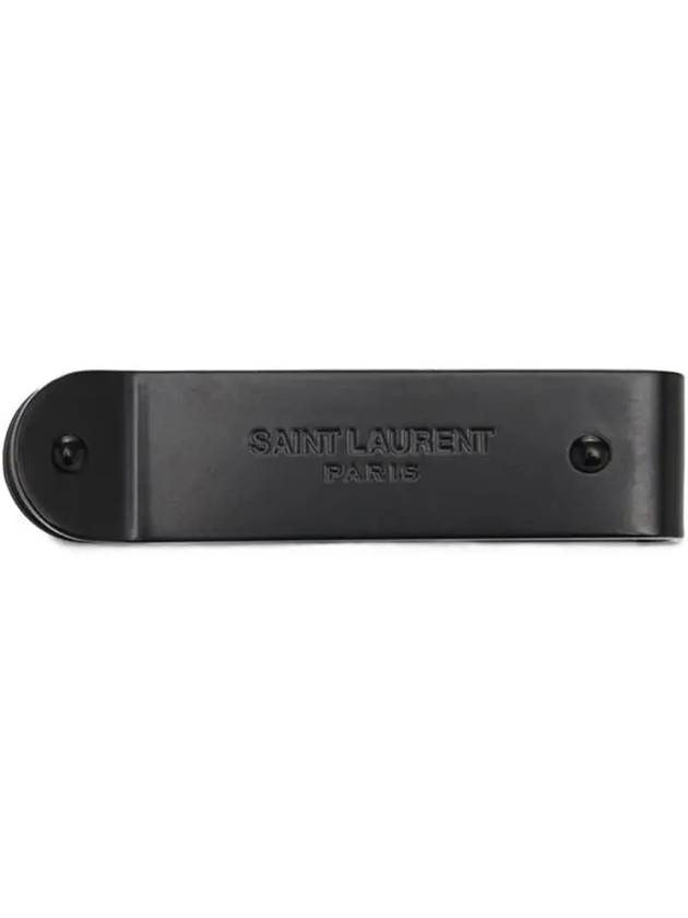 Luxury Saint Laurent Trending 2026 ID Money Metal Clip Black