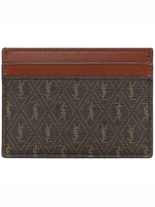 Luxury Saint Laurent Trending 2026 Monogram Card Wallet Brown