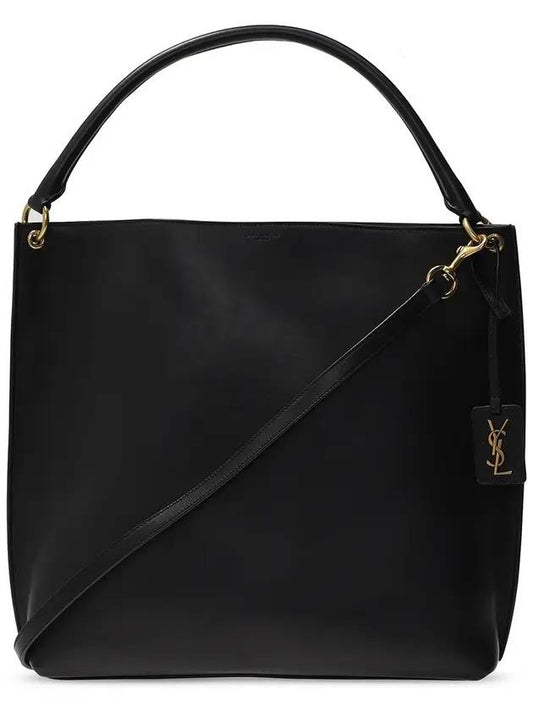 Luxury Saint Laurent Trending 2025 Tag Calfskin Hobo Shoulder Bag Black