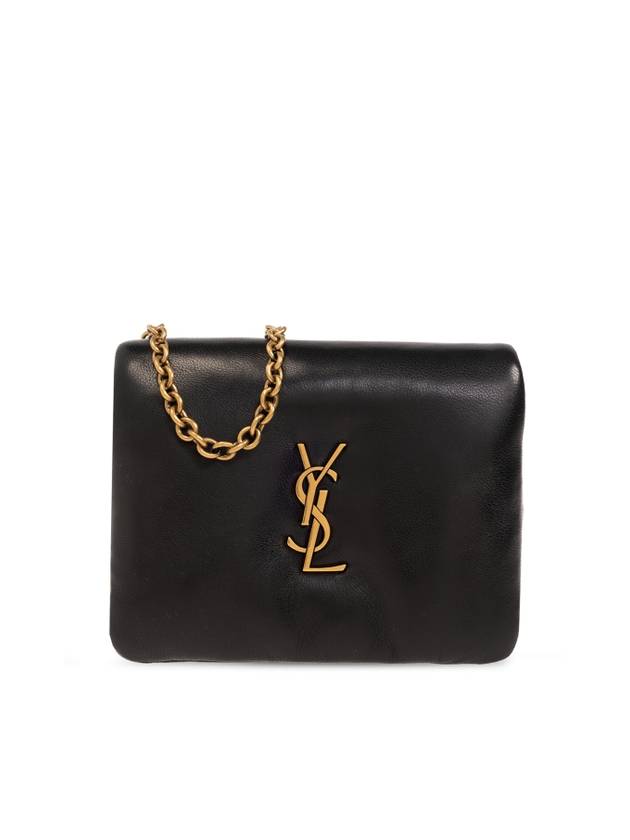 Luxury Saint Laurent Trending 2026 Calypso Chain Card Wallet Black