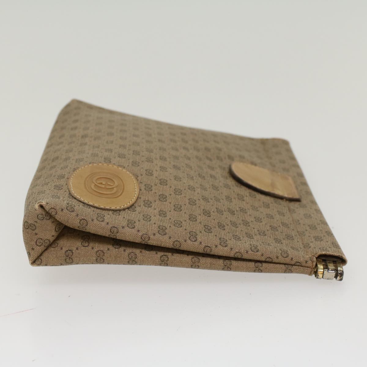 Gucci Leather Canvas Clutch