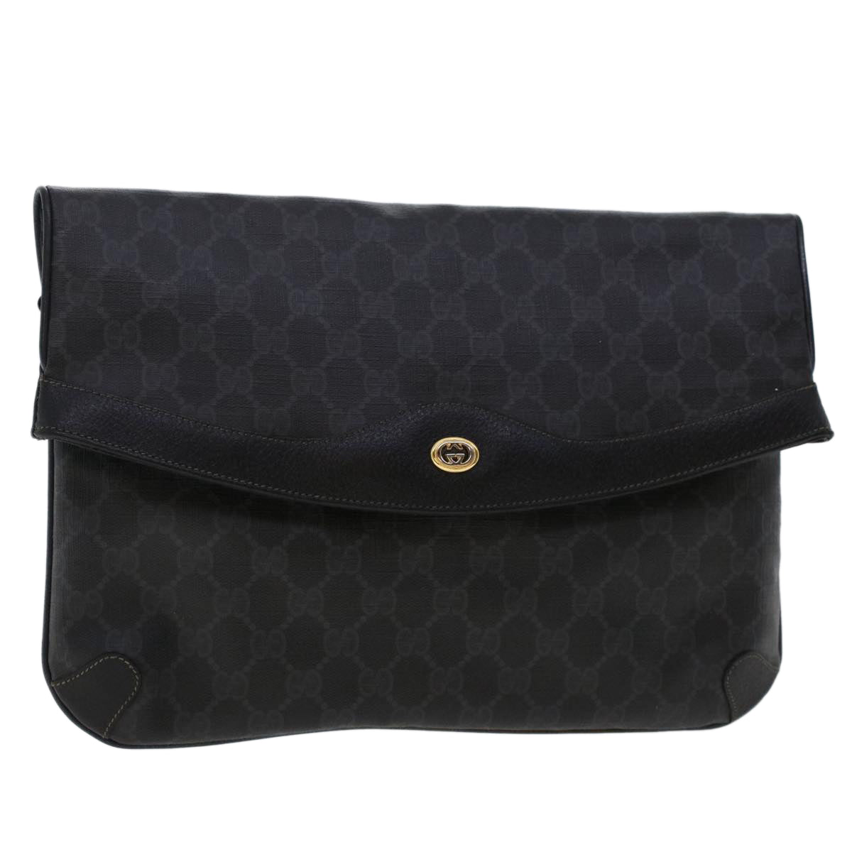 Gucci Leather Canvas Clutch