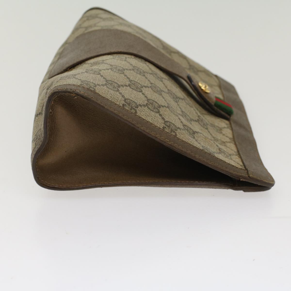 Gucci Leather Canvas Clutch