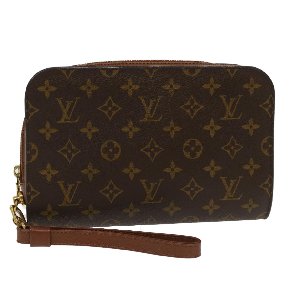 LOUIS VUITTON Monogram Orsay Clutch Bag LV Auth ep1234