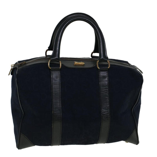 Luxury CELINE C Macadam Canvas Boston Bag Navy ep2240