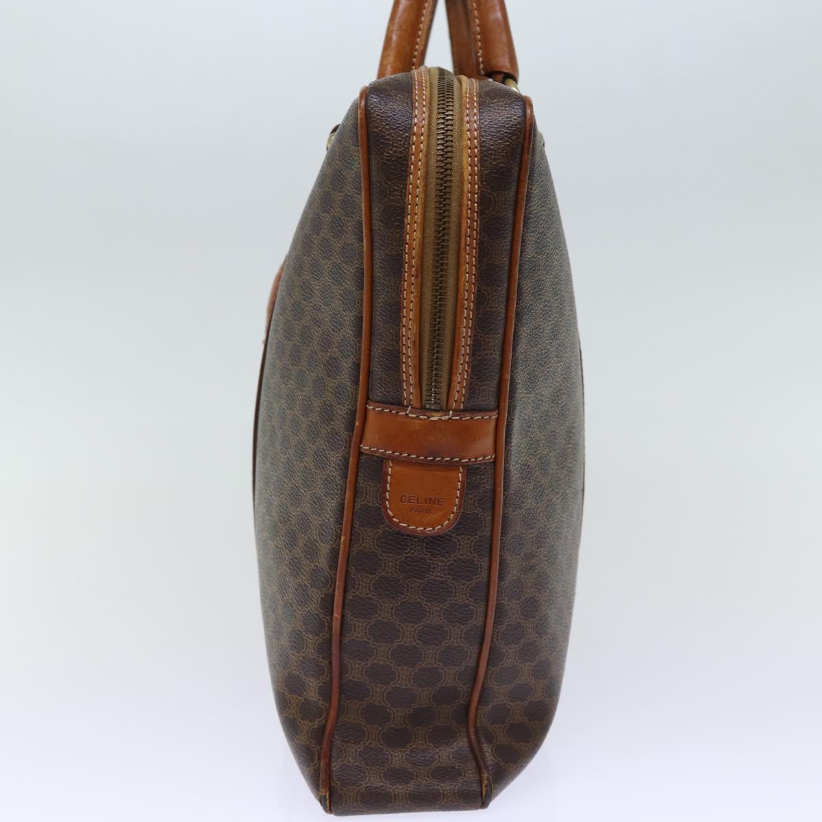 Luxury CELINE Macadam Canvas Business Bag PVC Leather Brown ep4097