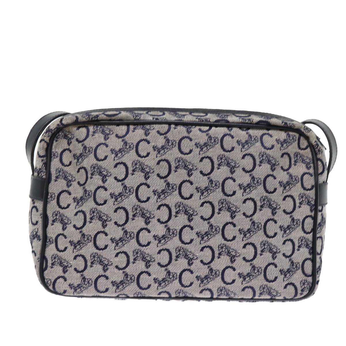Luxury CELINE C Macadam Canvas Shoulder Bag Navy ep4394