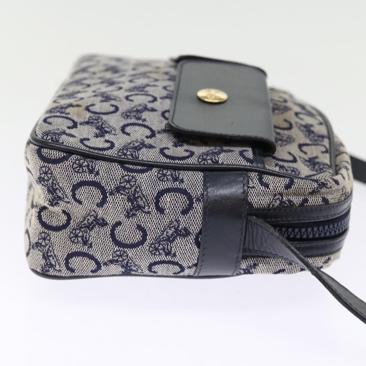 Luxury CELINE C Macadam Canvas Shoulder Bag Navy ep4394