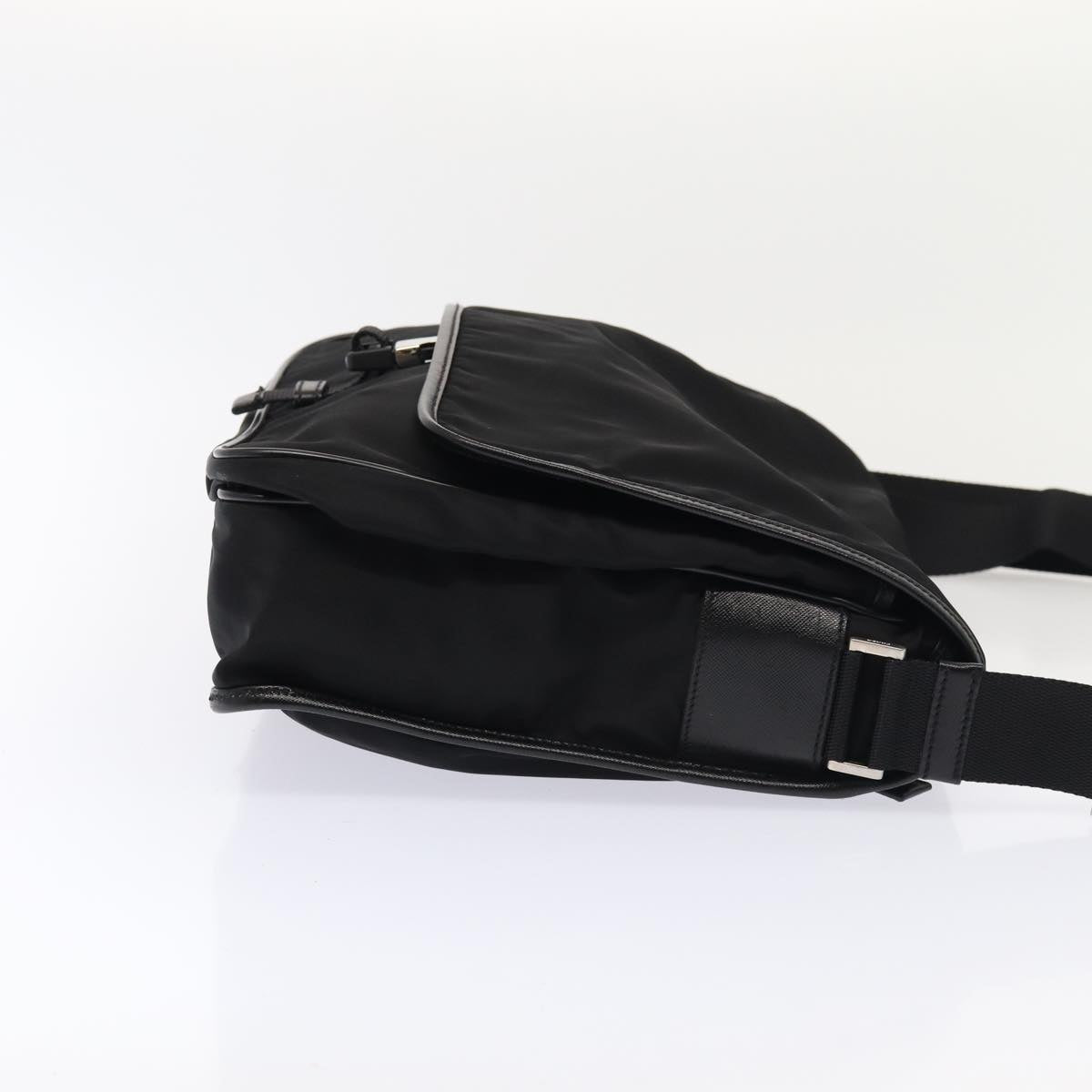 PRADA Shoulder Bag Nylon Black Auth