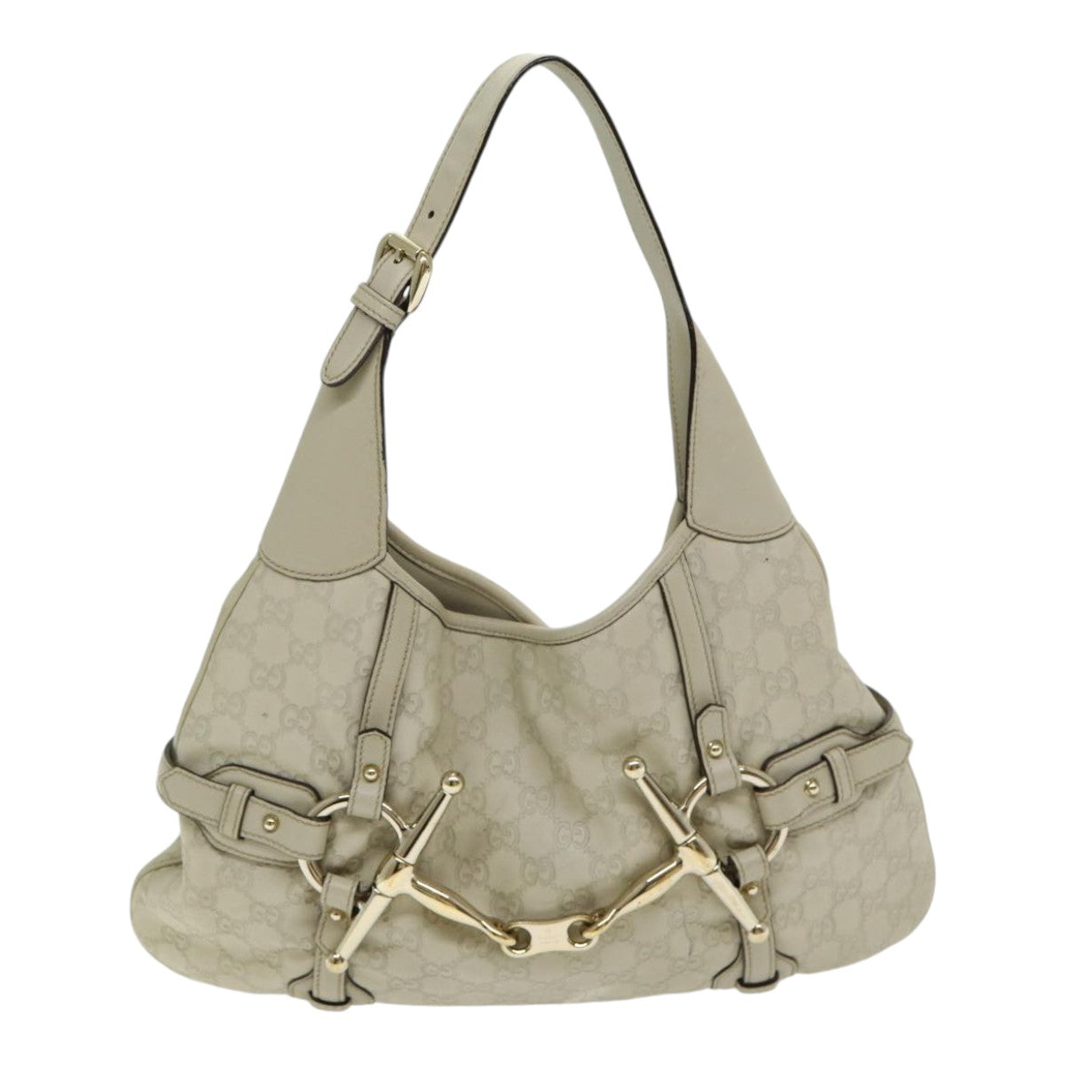Gucci Leather Canvas Shoulder Bag
