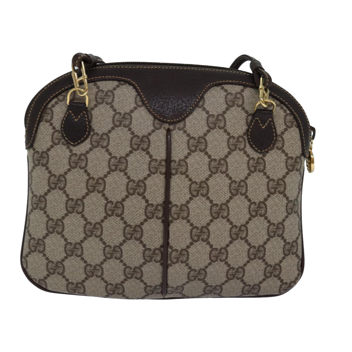 Gucci Leather Canvas Shoulder Bag