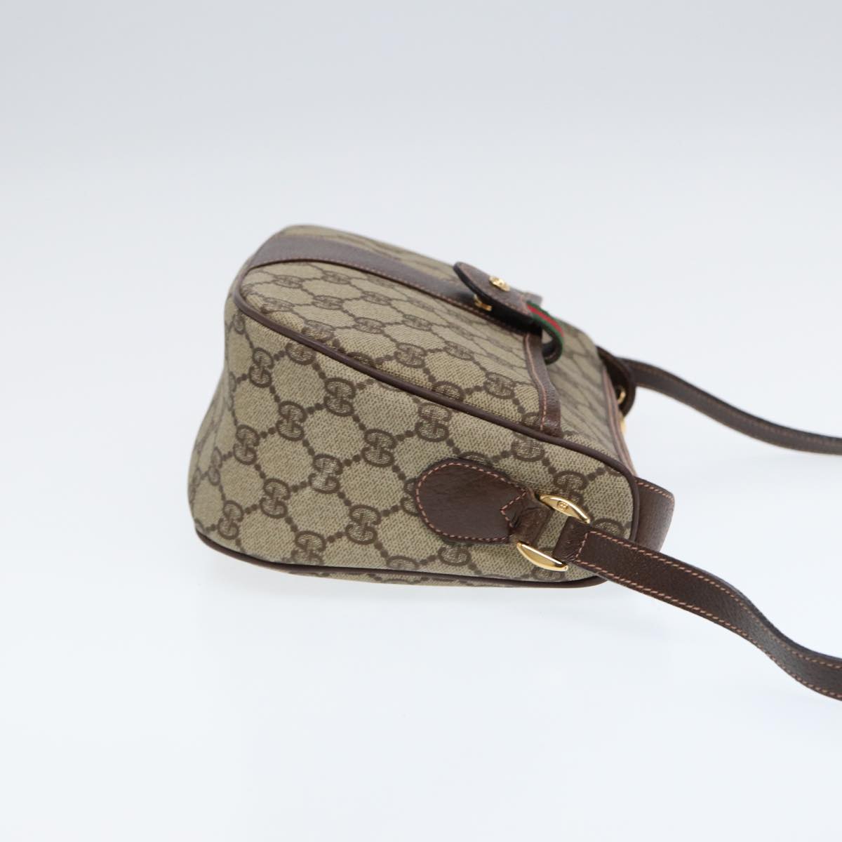 Gucci Leather Canvas Shoulder Bag
