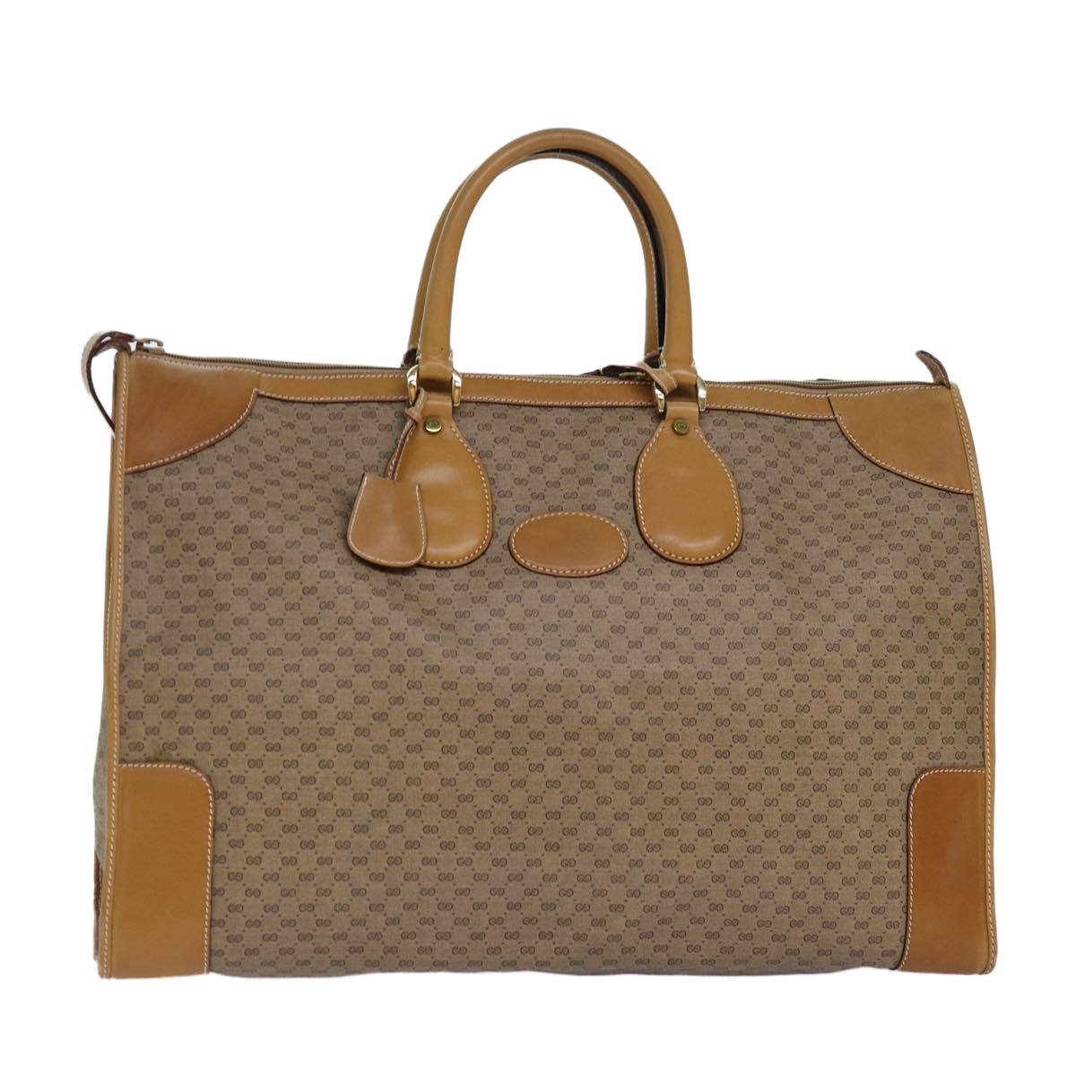 Gucci Leather Canvas Handbag