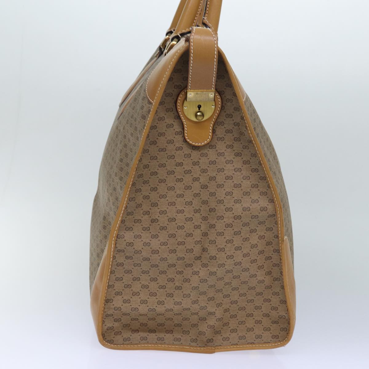 Gucci Leather Canvas Handbag