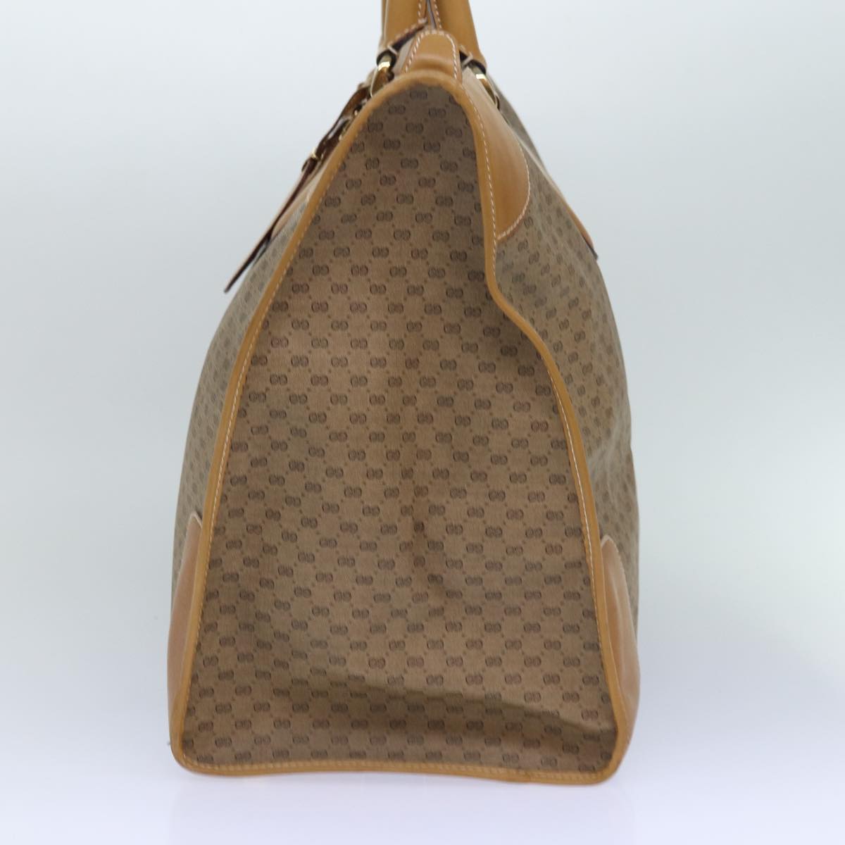 Gucci Leather Canvas Handbag