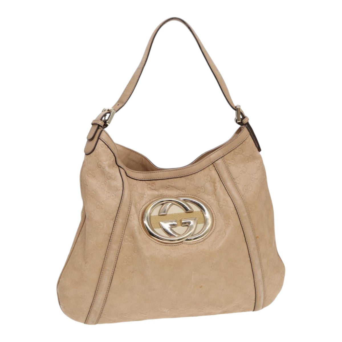 Gucci Leather Canvas Shoulder Bag