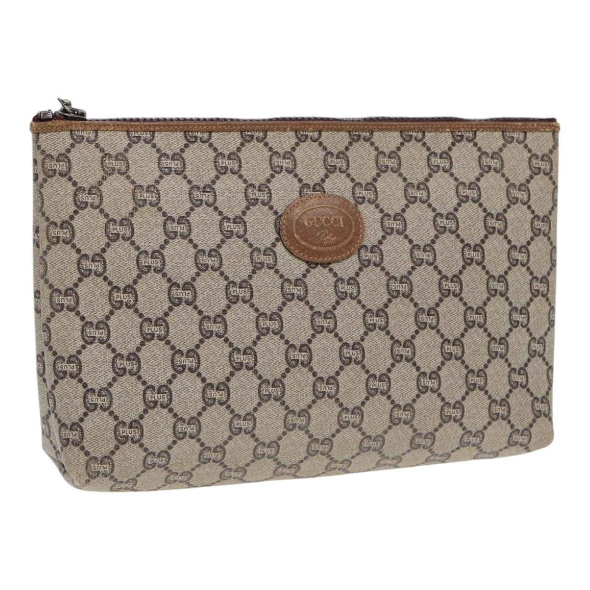 Gucci Leather Canvas Clutch