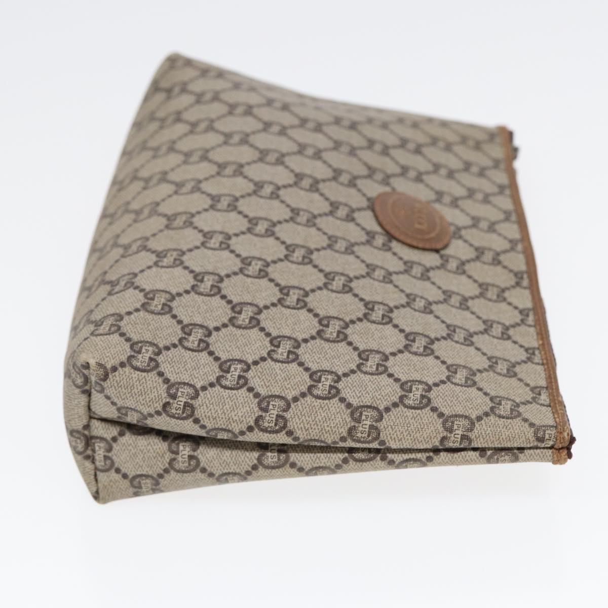 Gucci Leather Canvas Clutch