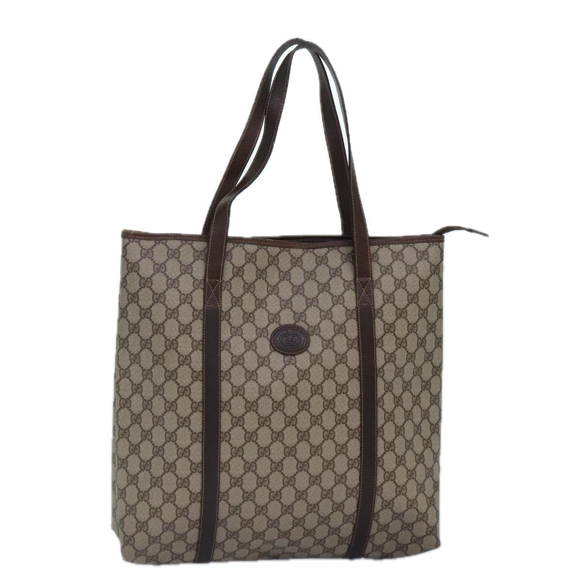 Gucci Leather Canvas Tote