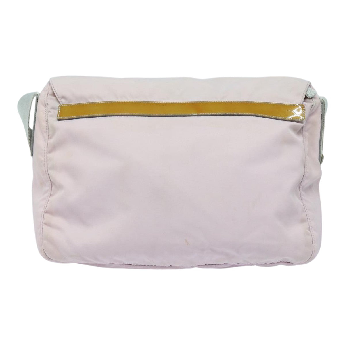 PRADA Shoulder Bag Nylon Pink Silver Auth