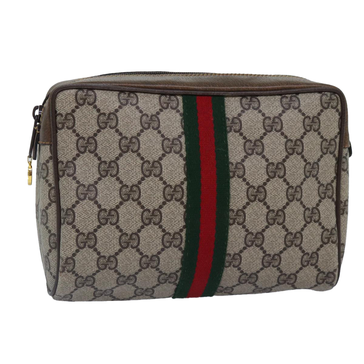 Gucci Leather Canvas Clutch