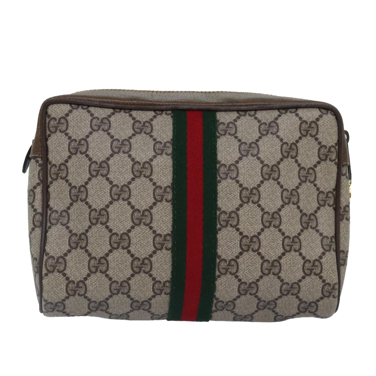 Gucci Leather Canvas Clutch
