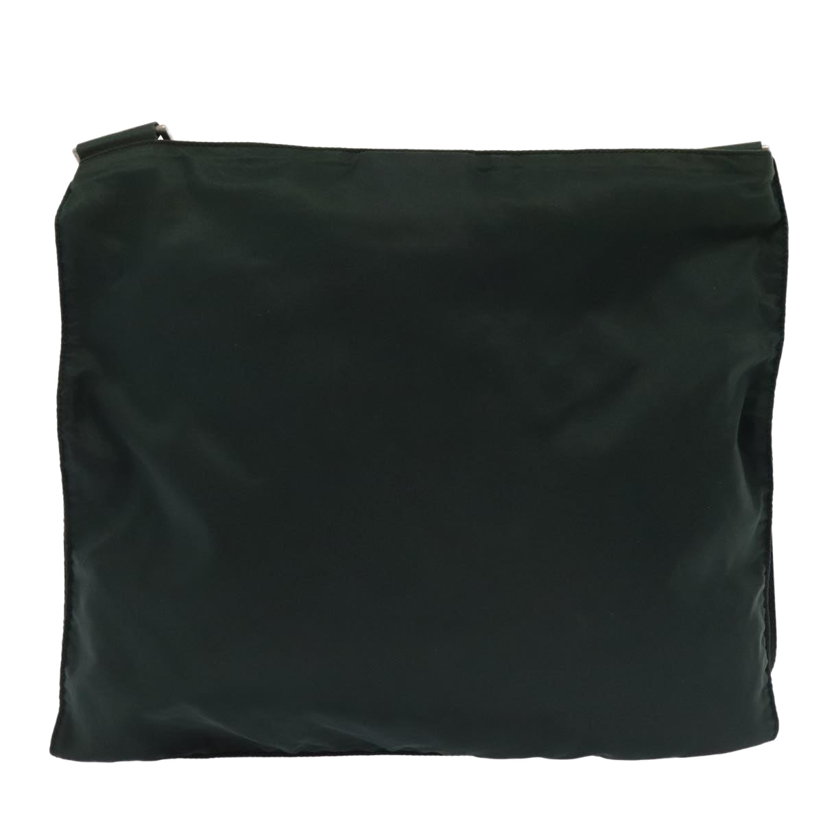 PRADA Shoulder Bag Nylon Green Silver Auth