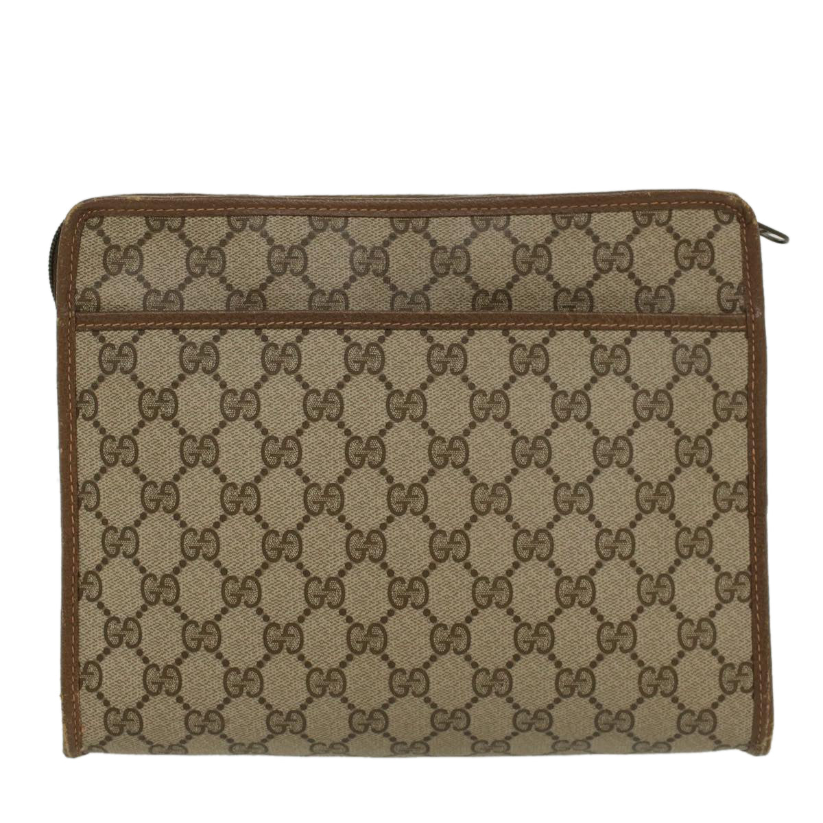 Gucci Leather Canvas Clutch