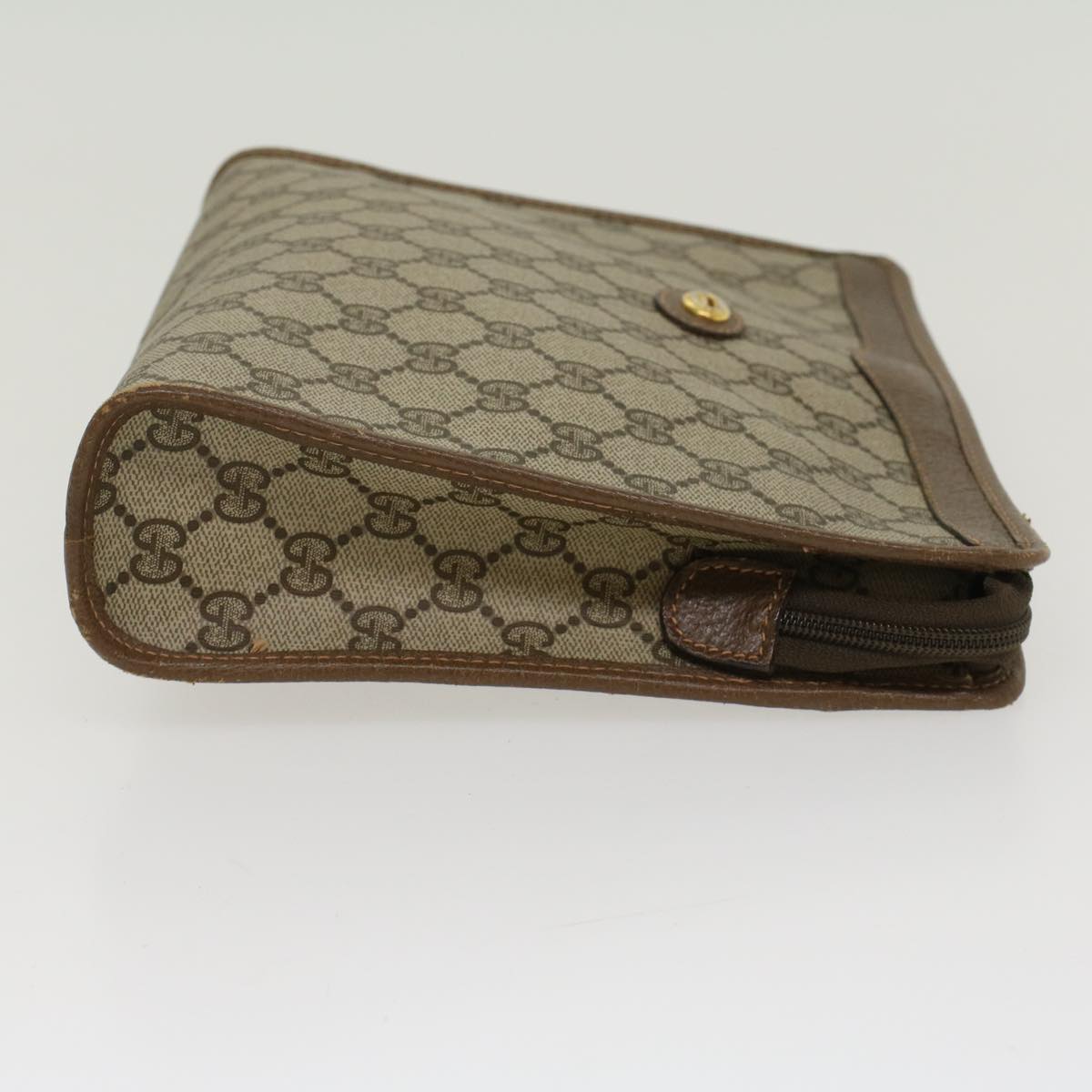 Gucci Leather Canvas Clutch