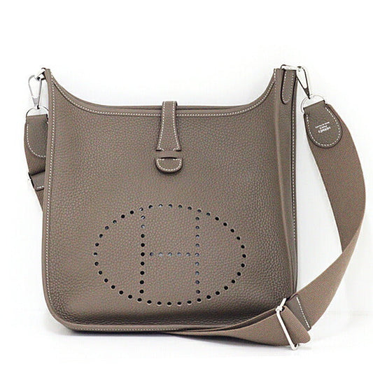 HERMES Shoulder Bag Taurillon Clemence Etope Evelyn 3 PM