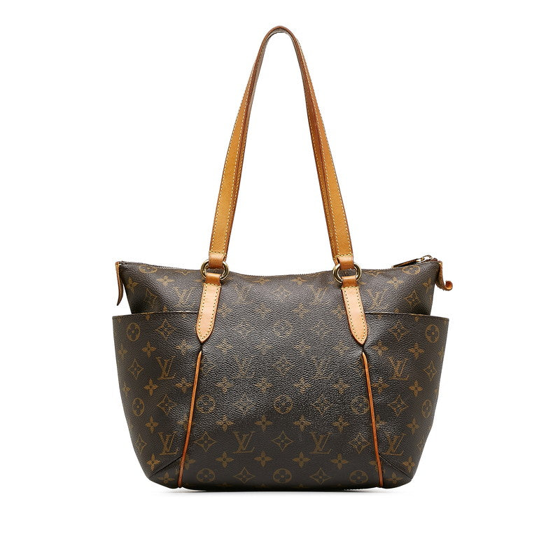 Louis Vuitton Monogram Handbag Brown PVC Leather Louis Vuitton