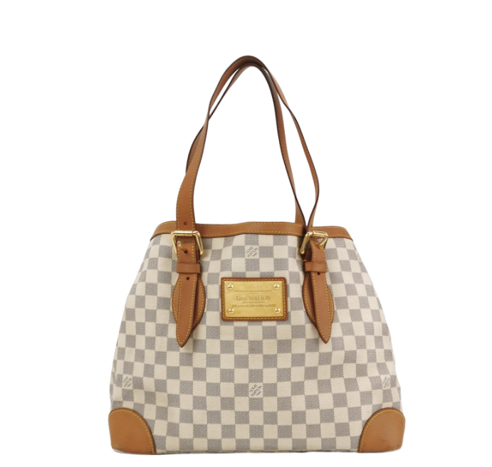 Louis Vuitton (LV) Hampstead 38cm 2010year azure white 250125781042788