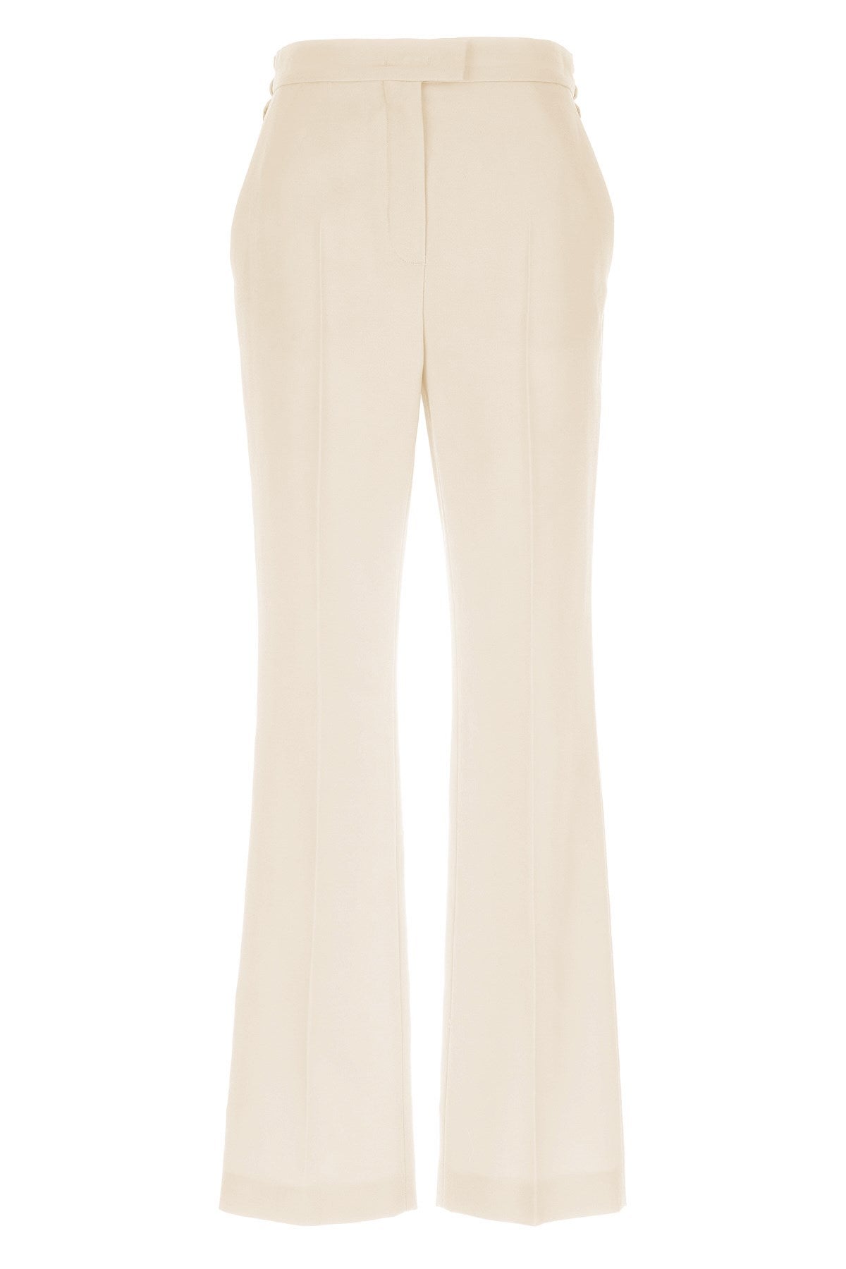 Fendi Women Grain De Poudre Pleated Panel Pants