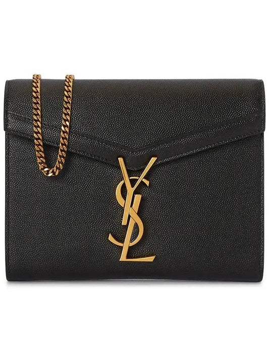 Luxury Saint Laurent Trending 2025 Cassandra Monogram Chain Shoulder Bag Black