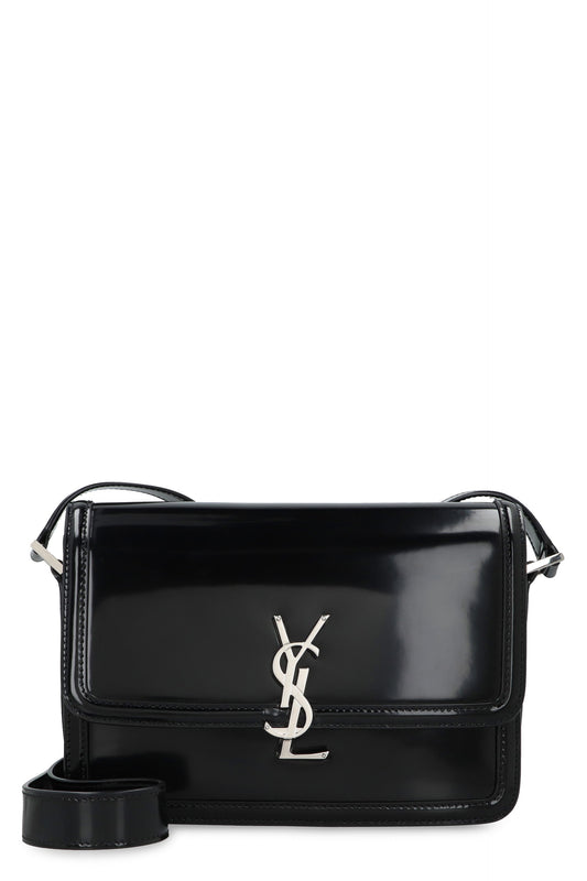 Luxury Saint Laurent Trending 2025 Men's Solferino Leather Messenger Bag in Black | 711039AAB9H Color 1000