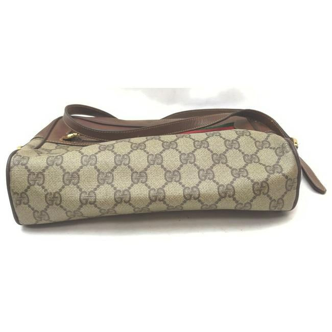 Gucci Leather Canvas Shoulder Bag