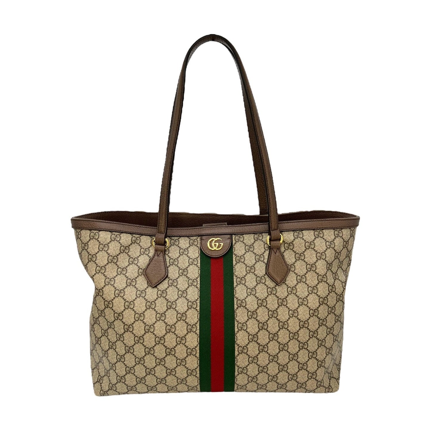 Gucci Leather Canvas Tote