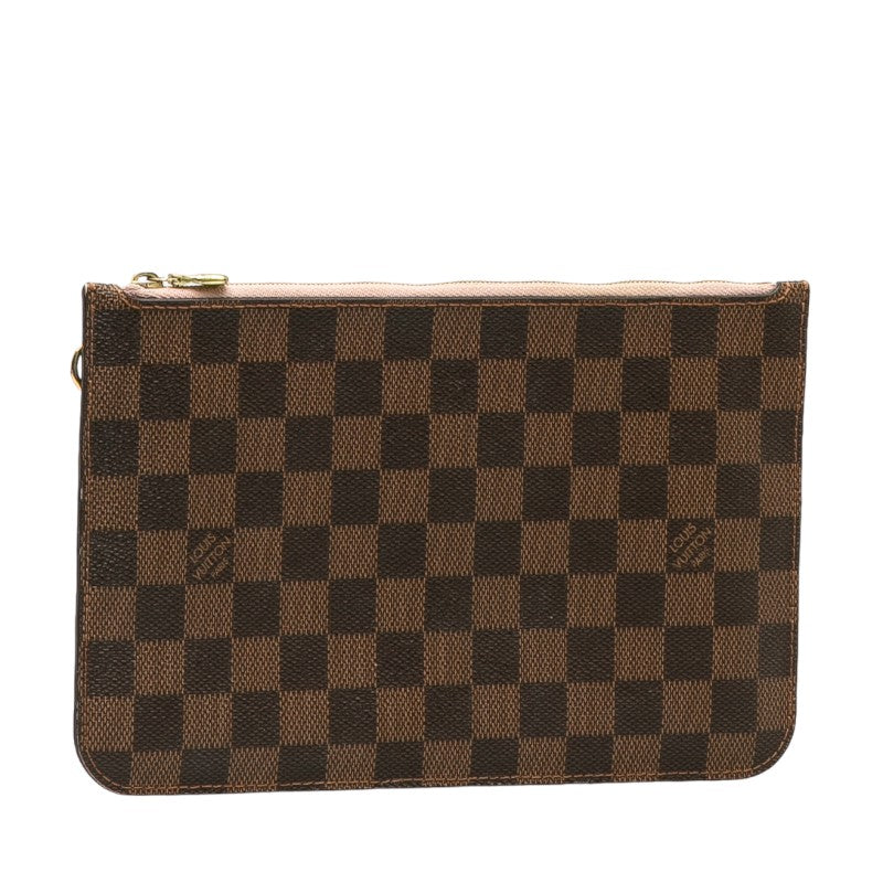 Louis Vuitton Damier Neverfull MM Pouch Rose Ballerine Tote