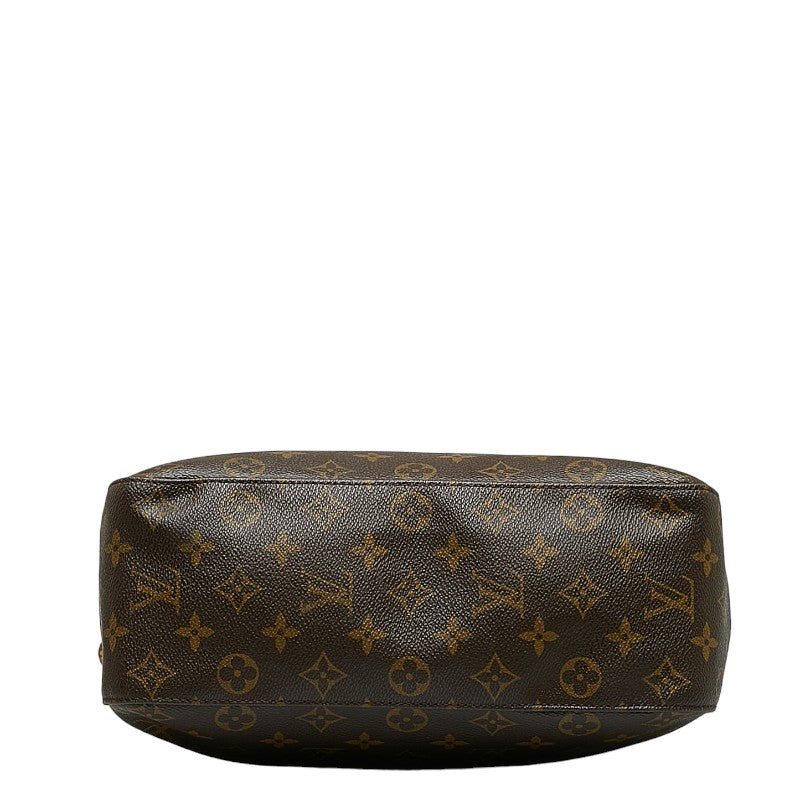 Louis Vuitton Monogram Looping GM Shoulder Bag Brown PVC Leather Louis Vuitton