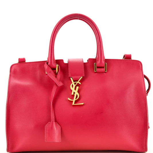 Luxury Saint Laurent Trending 2026 Monogram Cabas Leather Small