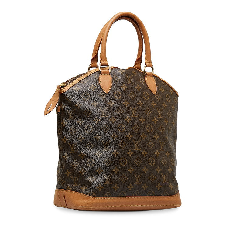 Louis Vuitton Monogram Rocket Vertical Handbag Brown PVC Leather Louis Vuitton