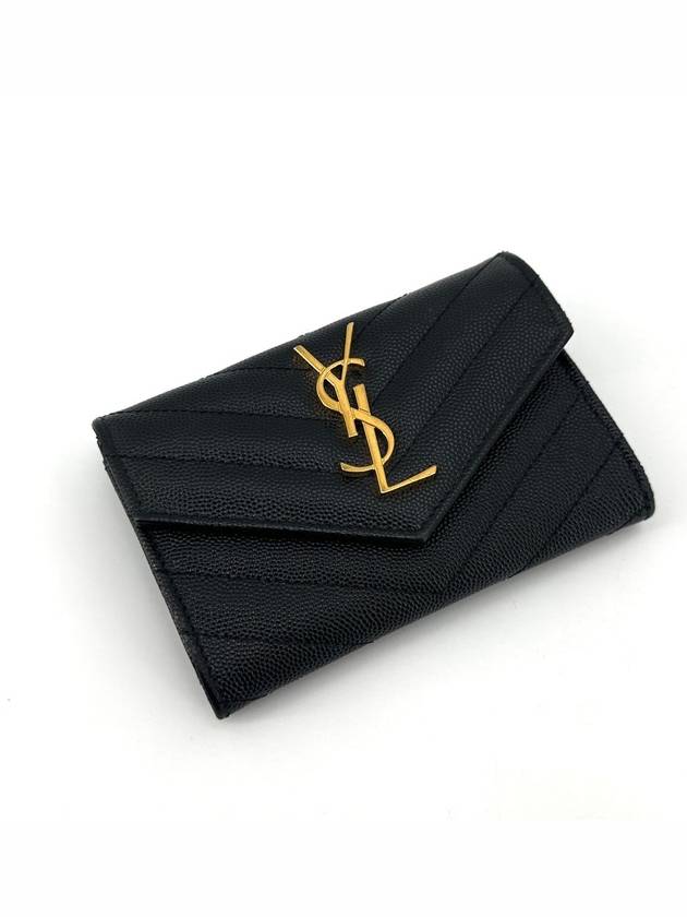 Luxury Saint Laurent Trending 2026 Envelope gold card wallet 414404