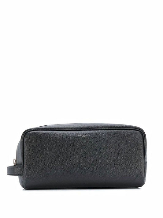 Luxury Saint Laurent Trending 2026 Men's Beauty Case in Black | 6093471GF0N