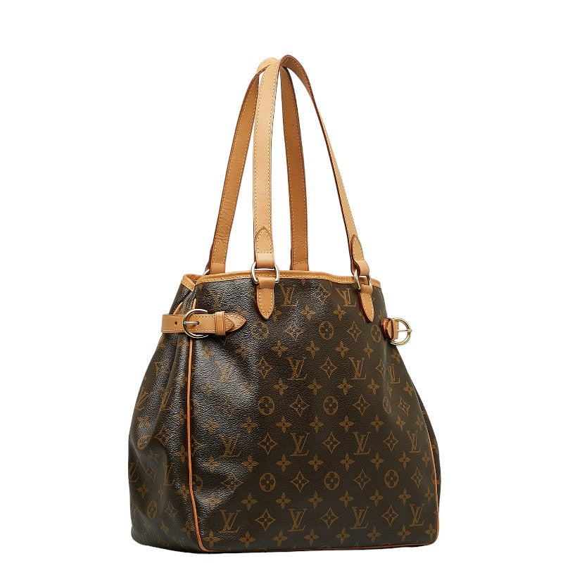 Louis Vuitton Monogram Batignol Vertical s Bag Brown PVC Leather Louis Vuitton
