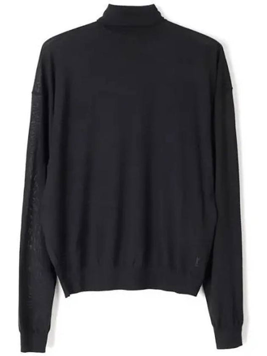 Luxury Saint Laurent Trending 2026 Cassandre Turtleneck Black
