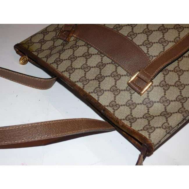 Gucci Leather Canvas Tote