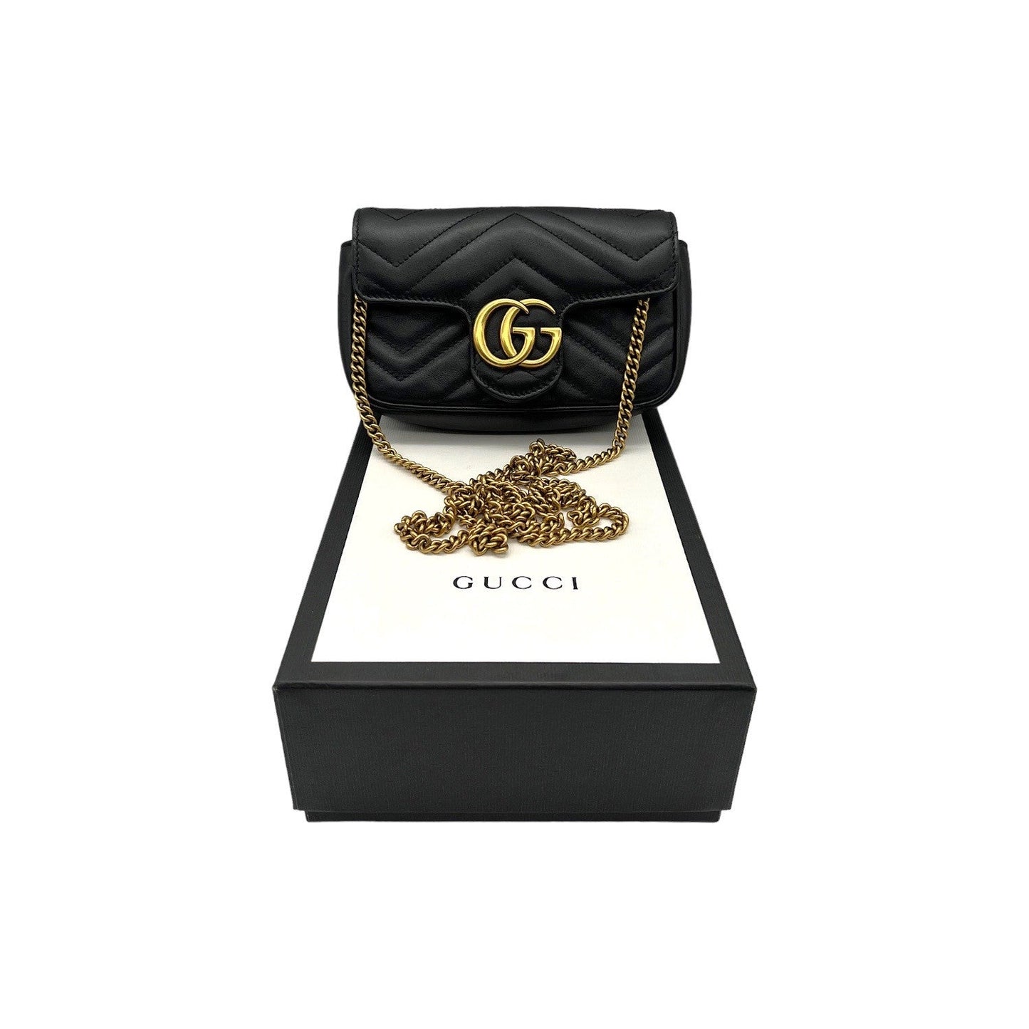 Gucci Chain Leather Shoulder Bag
