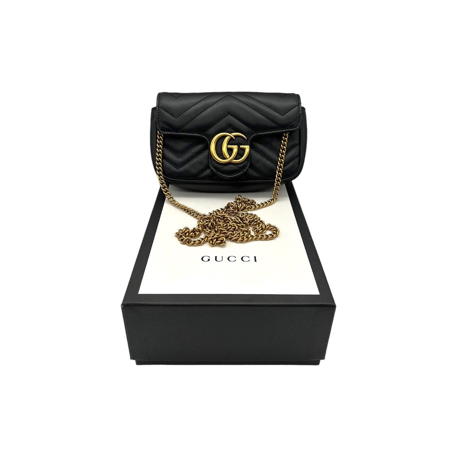 Gucci Chain Leather Shoulder Bag