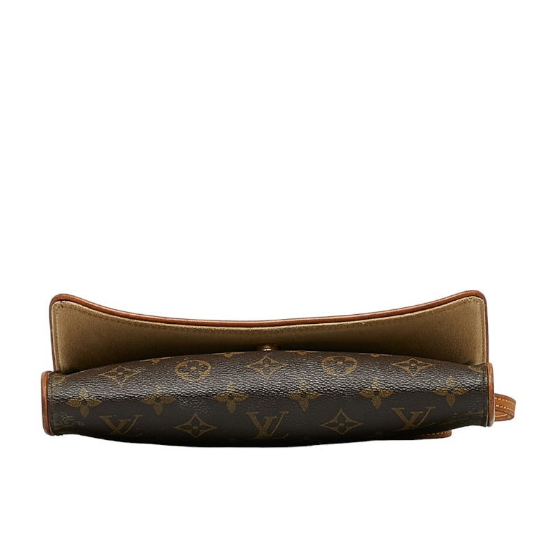 Louis Vuitton Monogram Twin GM Sliding Shoulder Bag Brown PVC Leather Louis Vuitton